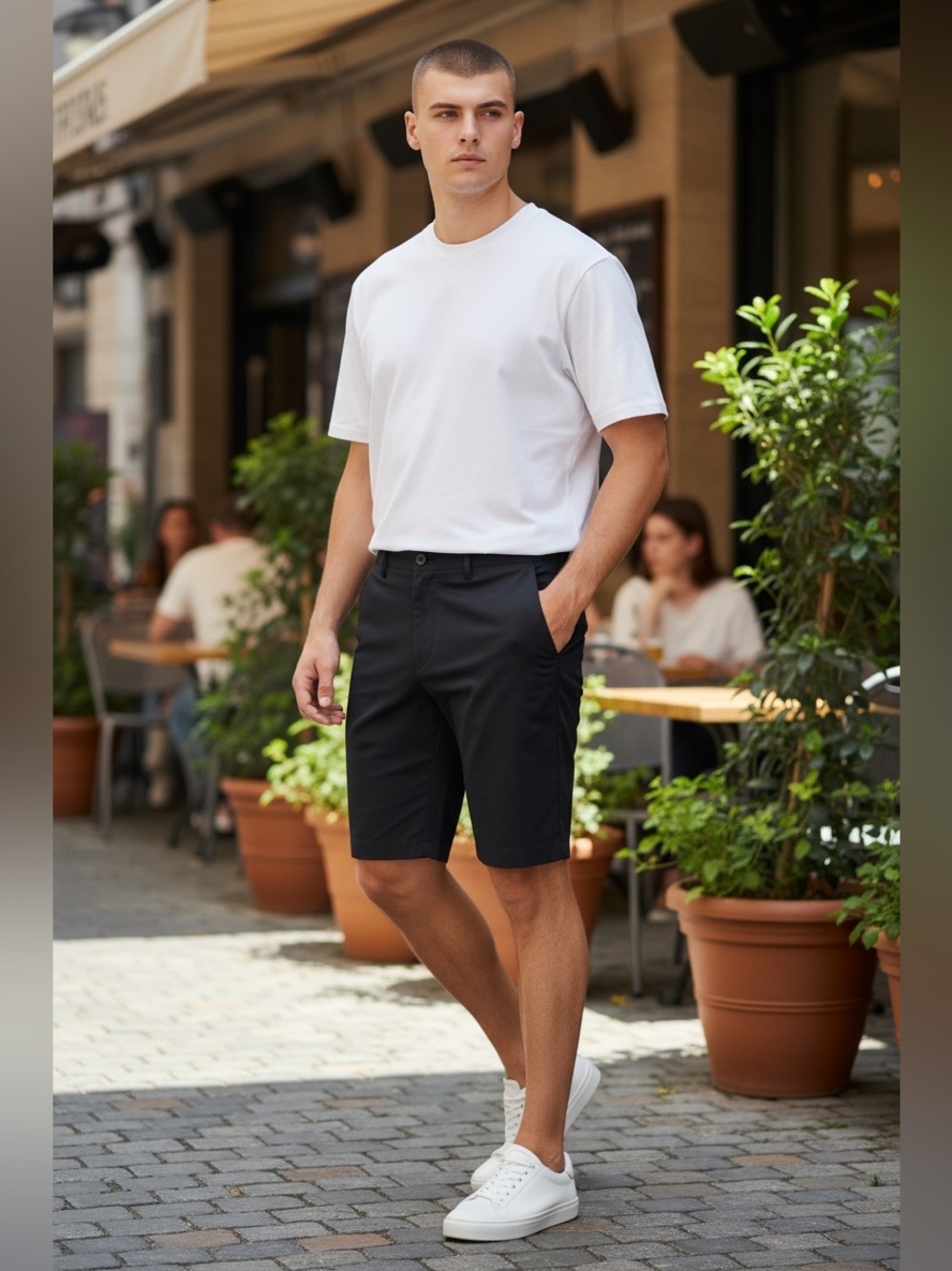 Adidas Mens Black Golf Shorts Size 38 FLAW Preppy Outdoor Athletic Neutral